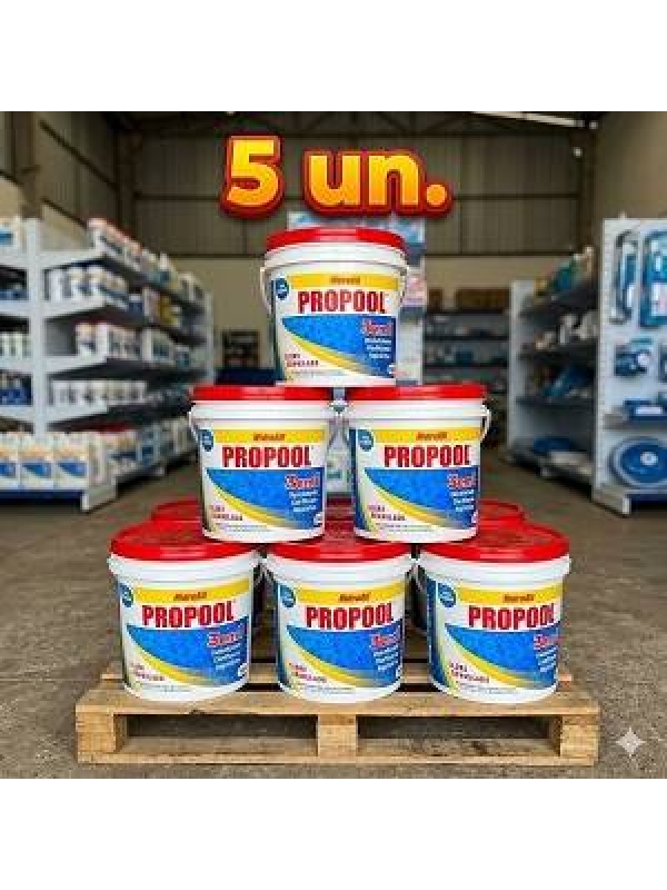 5 Baldes Cloro estabilizado Propool 3 em 1 – 37,8 % ativo Hidroall
