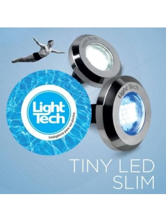 Refletor Led Piscina RGB 10 W Ligth TEch cabo 5 mts INOX