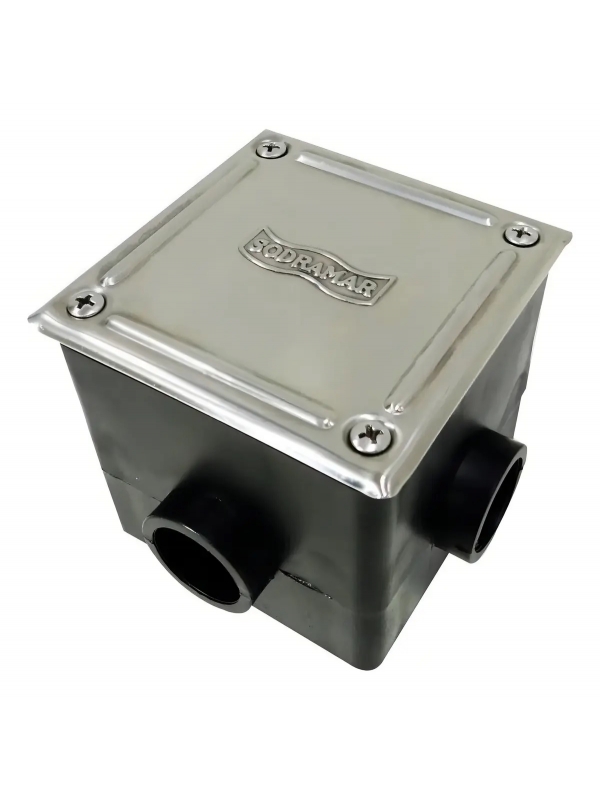 Caixa de Passagem Tampa Inox para refletor piscina