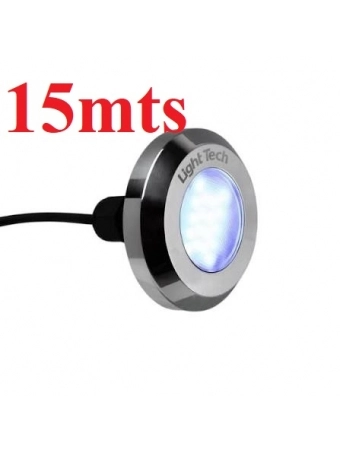 Refletor Led Piscina RGB 10 W Ligth TEch cabo  15 mts INOX
