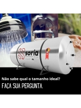 Boiler Solar 200 Lts Baixa Pressão Inox 316 Soria Solar