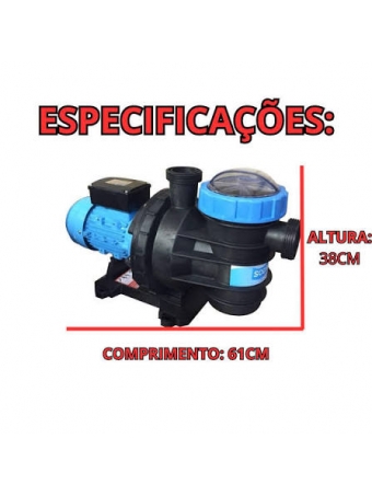 MotoBomba 0,50 cv sodramar Para Piscina Bmc 50 Mono Bivolt