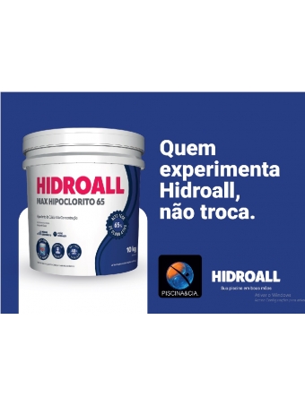 CLORO MAX HIPOCLORITO 65% HIDROALL BD 10 KG