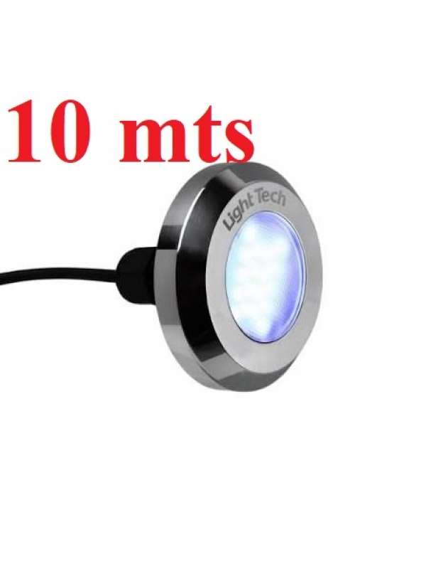 Refletor Led Piscina RGB 10 W Ligth TEch cabo  10 mts INOX