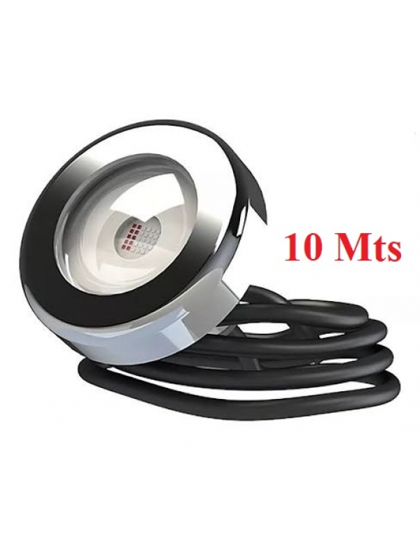 Refletor Led Piscina RGB 10 W Tholz cabo 10 mts INOX