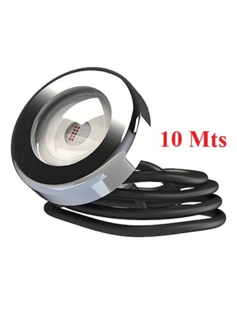 Refletor Led Piscina RGB 10 W Tholz cabo 10 mts INOX