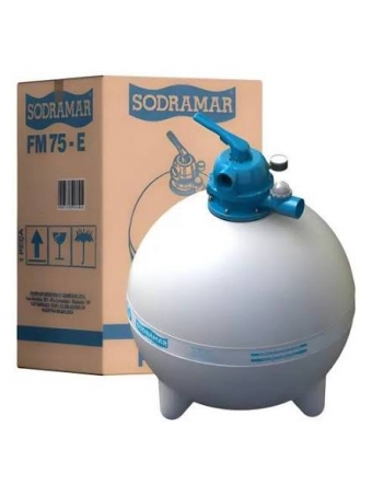 Filtro de areia para Piscina Sodramar FM 60 E com válvula 6 vias