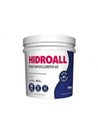 CLORO MAX HIPOCLORITO 65% HIDROALL BD 10 KG