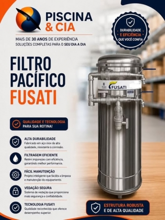 Filtro Residencial Fusati Inox 2.000lh Modelo Pacífico