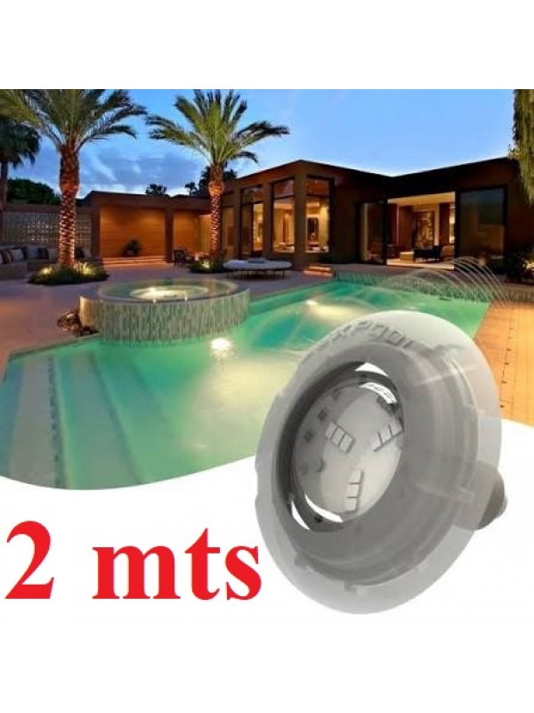 Refletor led Piscina RGB 9 w Luxpool cabo 2 mts ABS