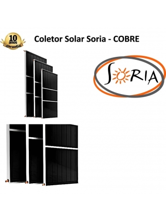 Placa Solar Banho 2 x1 mts Vertical Cobre Vidro Temperado
