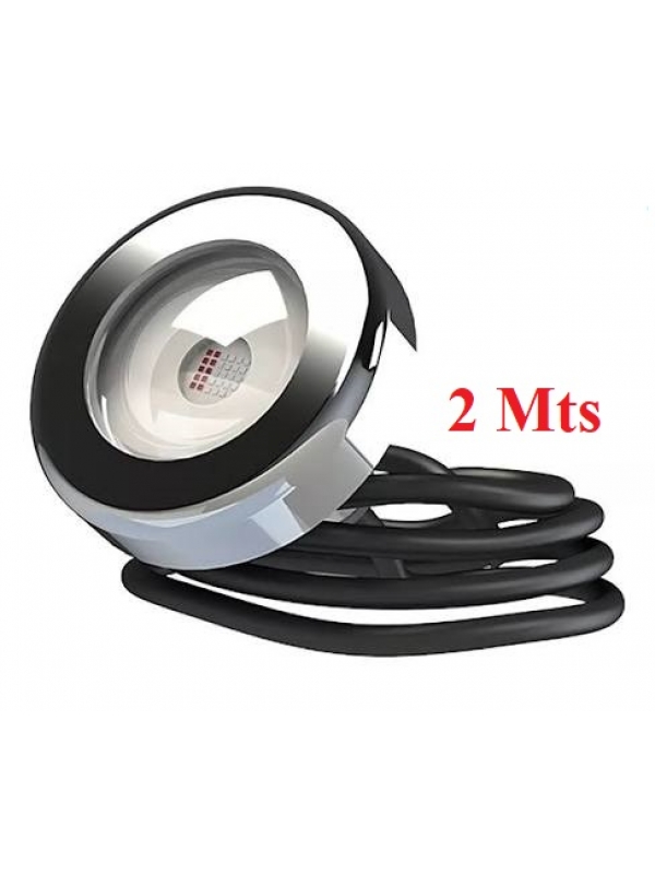 Refletor Led Piscina RGB 10 W Tholz cabo 2 mts INOX