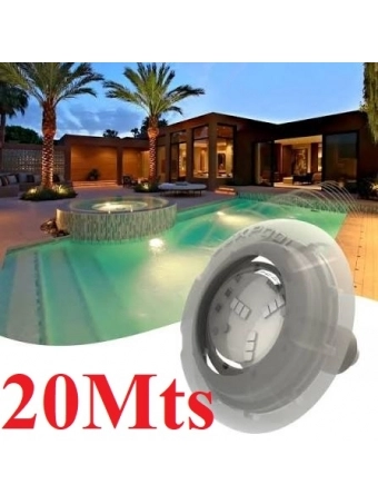 Refletor led Piscina RGB 9 w Luxpool cabo 20 mts ABS