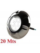 Refletor led Piscina RGB 9 w Luxpool cabo 20 mts Inox
