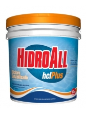 Cloro estabilizado HCL Plus puro -  38,7 % ativo Hidroall bd 10 KG