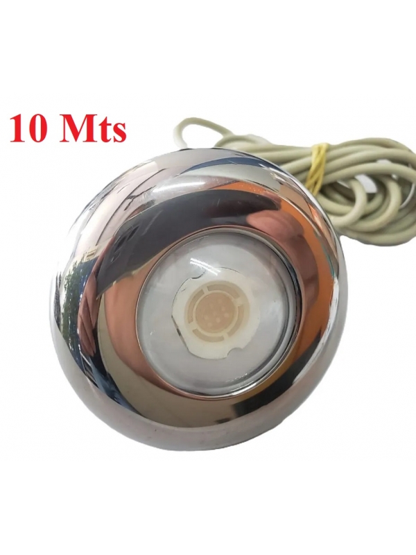 Refletor Led Piscina RGB 9 W Tholz cabo 10 mts INOX